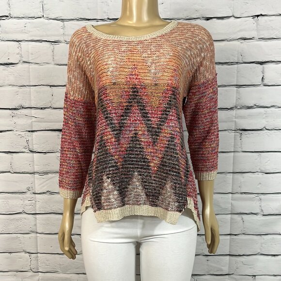 NWT Cotton Country Sweater Womens Round Neck Tight Knit Long Sleeve Lightweight - Picture 1 of 7